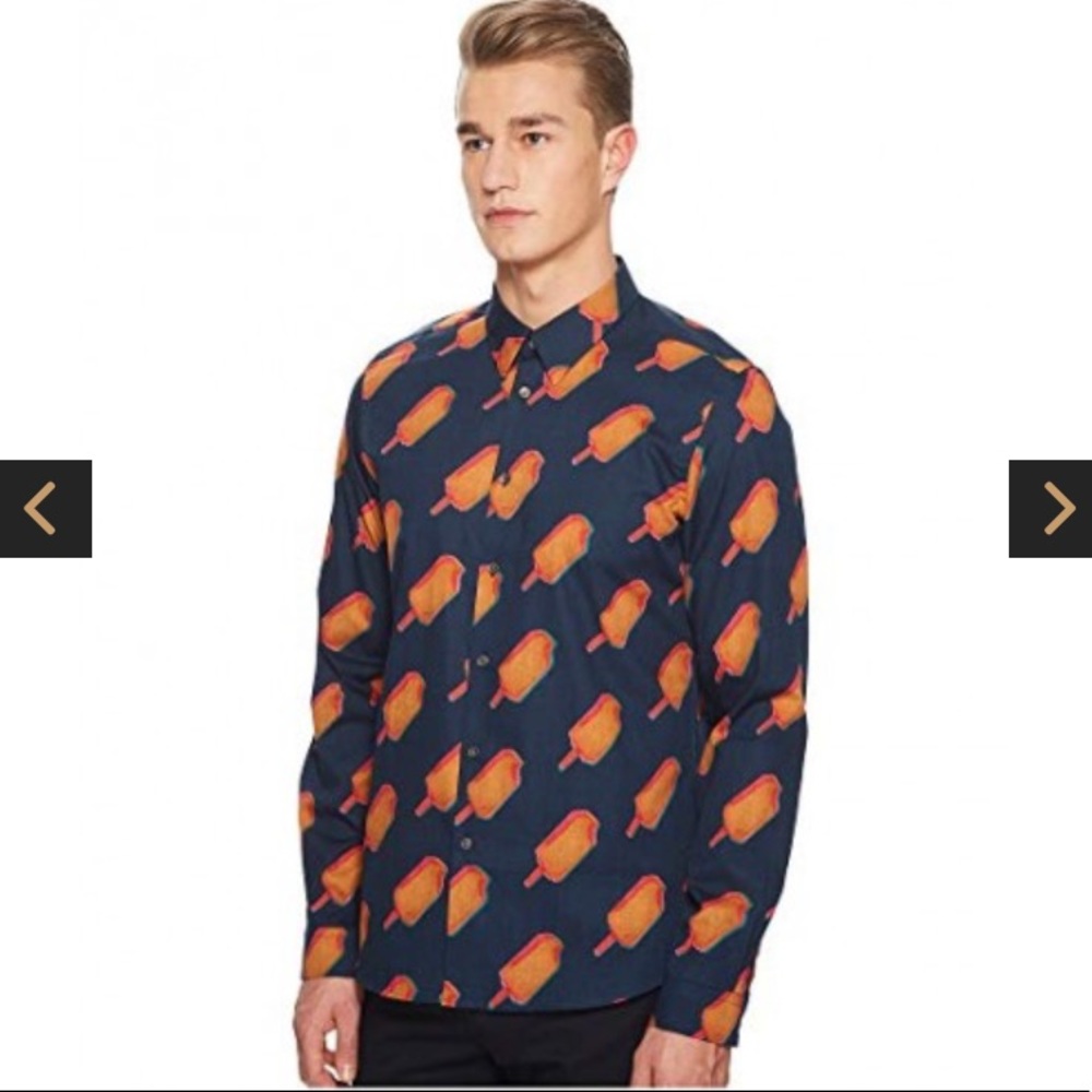 Paul Smith Popsicle Long Sleeve Button Up - Large